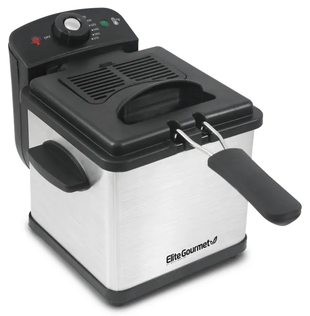 elite-gourmet-deep-fryers-1-6qt-friteuse-edelstahl image 1
