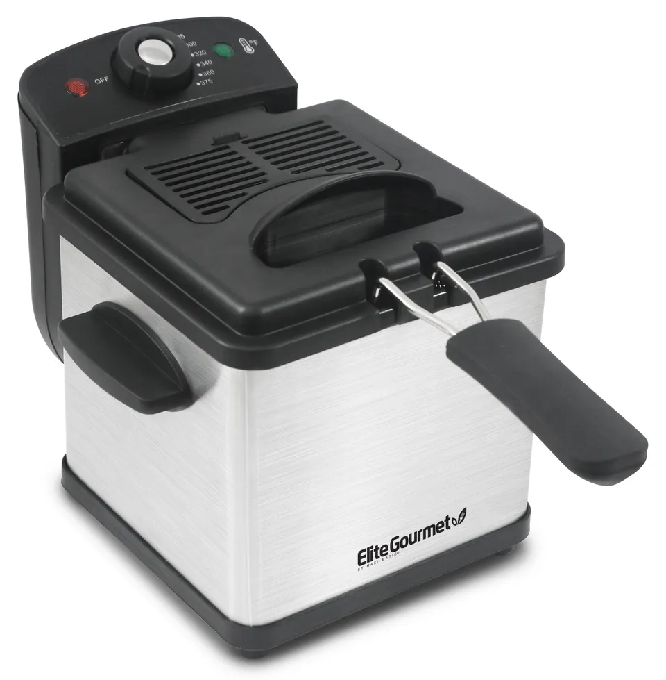 elite-gourmet-deep-fryers-1-6qt-friteuse-edelstahl image 1