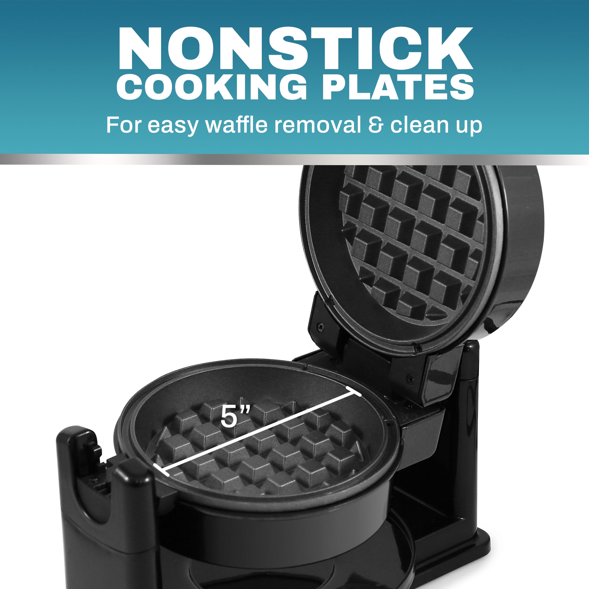 elite-gourmet-flip-waffeleisen-5-zoll-drehbar image 5