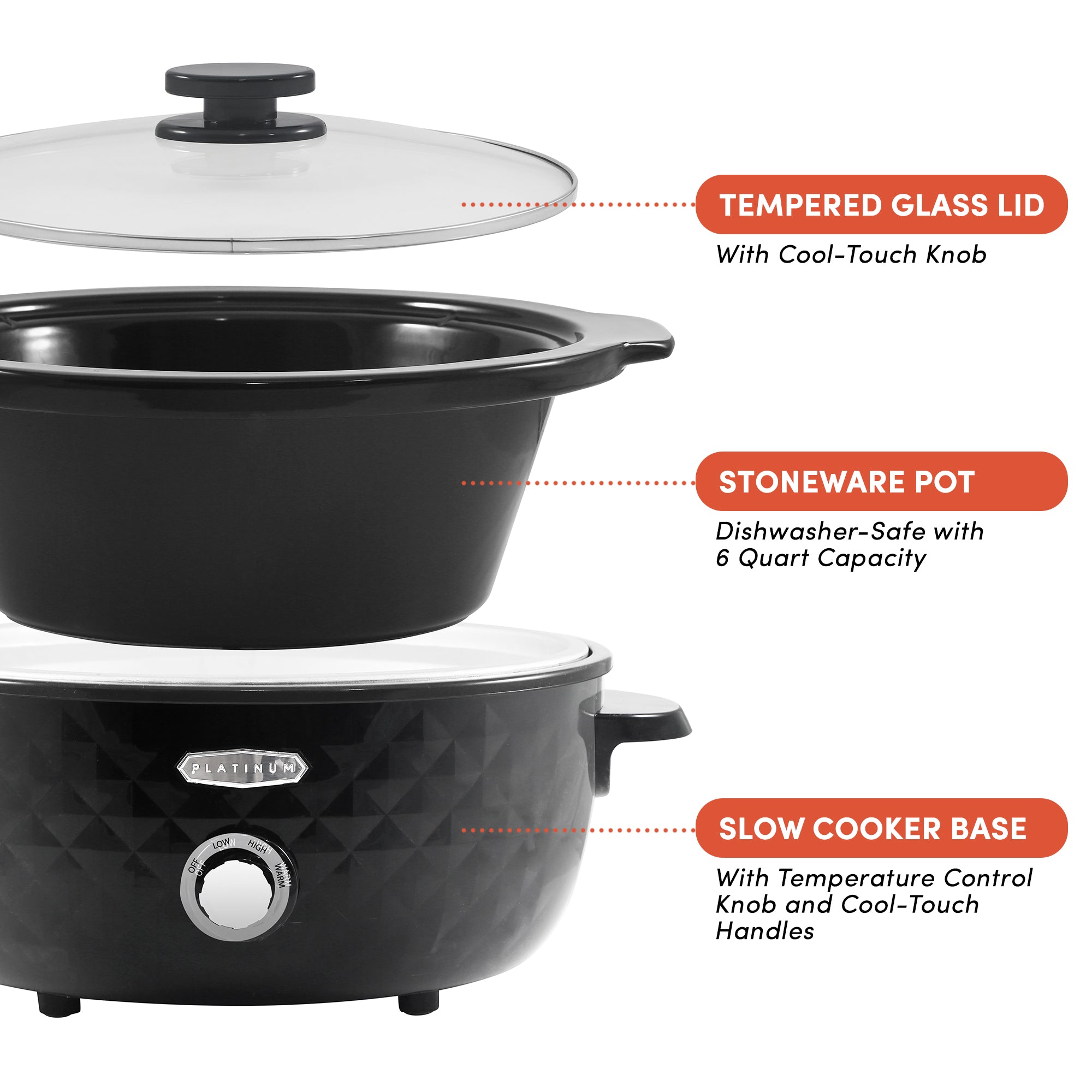 elite-gourmet-slow-cooker-6-qt-oval-schwarz-keramik image 2