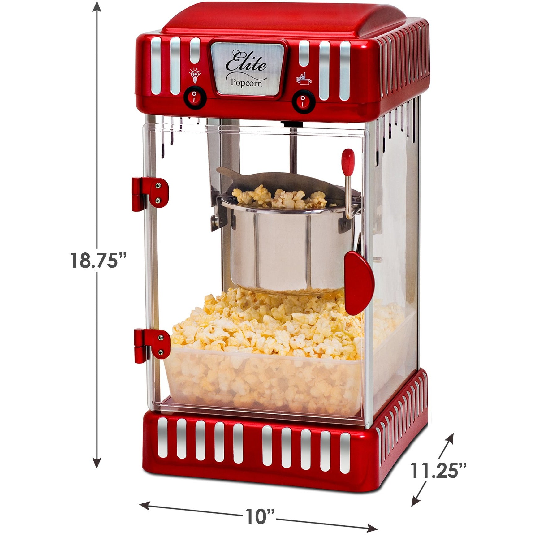 elite-gourmet-popcornmaschine-2-5oz-carnival-rot image 7