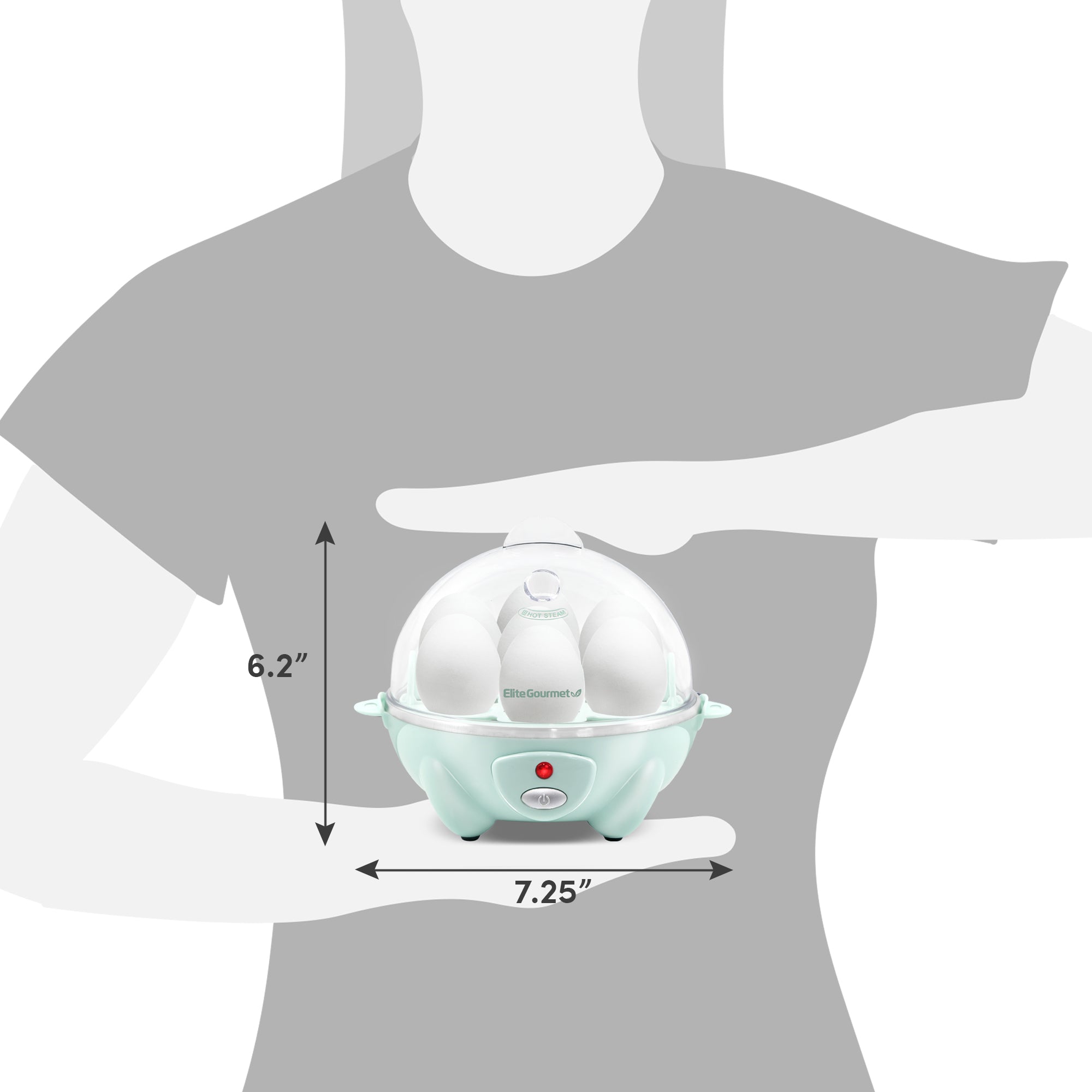 elite-gourmet-egg-cookers-7-egg-electric-cooker-eierkocher-dunkelgrau-7-eier image 6