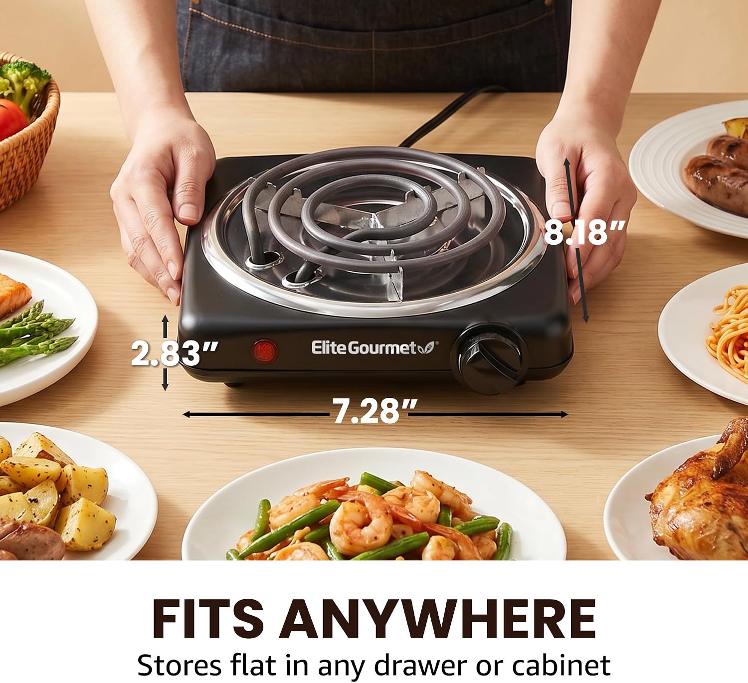 elite-gourmet-hot-plates-single-coiled-elektrokochplatte-1000w image 7