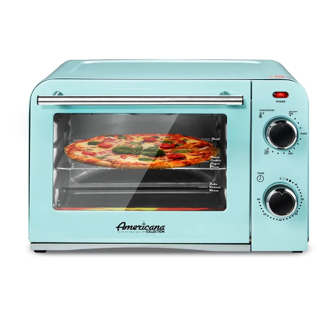 elite-gourmet-toaster-ovens-retro-toasterofen-mint-blue-4-scheiben image 1
