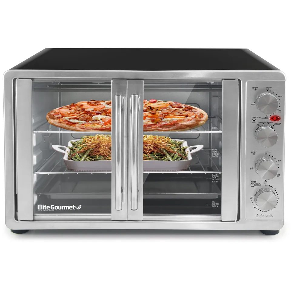 elite-gourmet-mini-backofen-45l-french-door-drehspie image 1