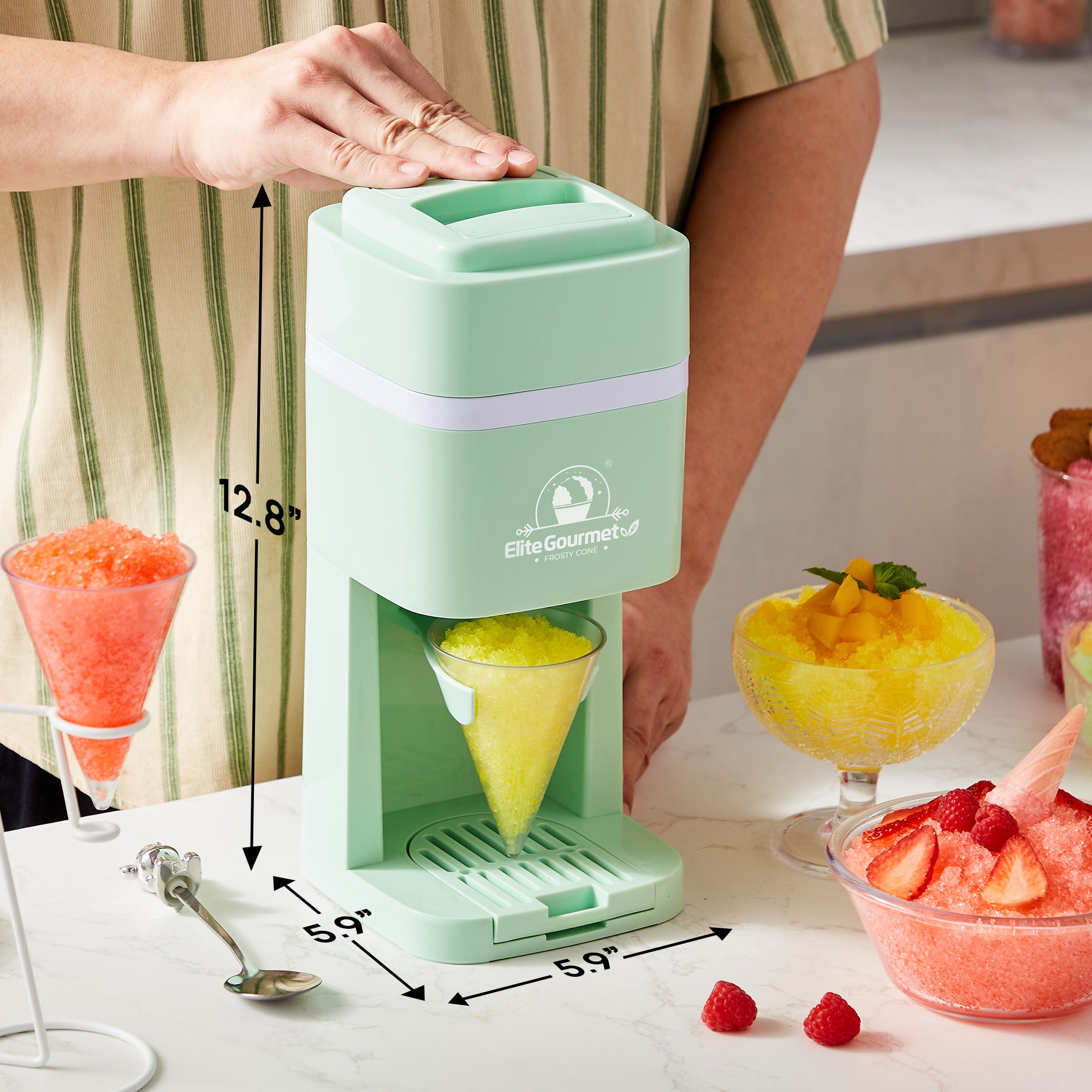 elite-gourmet-snow-cone-maker-crushed-ice-maschine-gr-n image 3