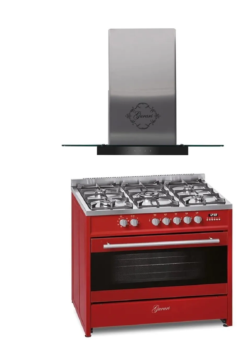 gurari-gch-e-911-r-standherd-set-90-cm-mit-wok-adapter image 1