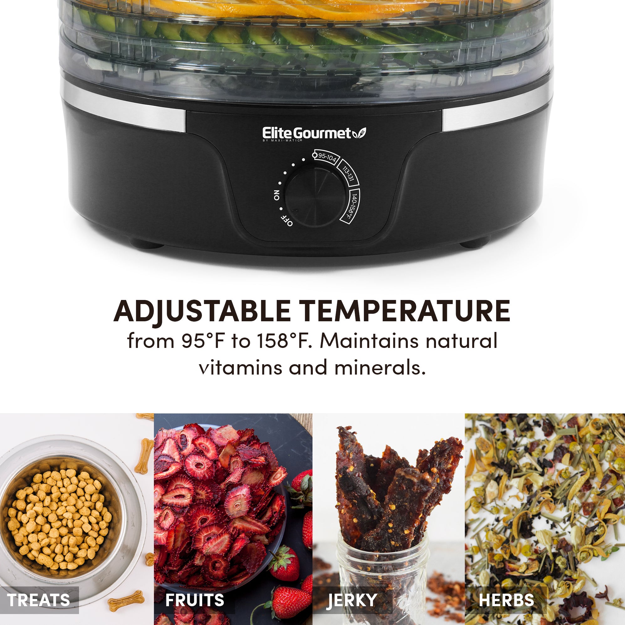 elite-gourmet-d-rrautomat-5-etagen-350-w-verstellbar image 5