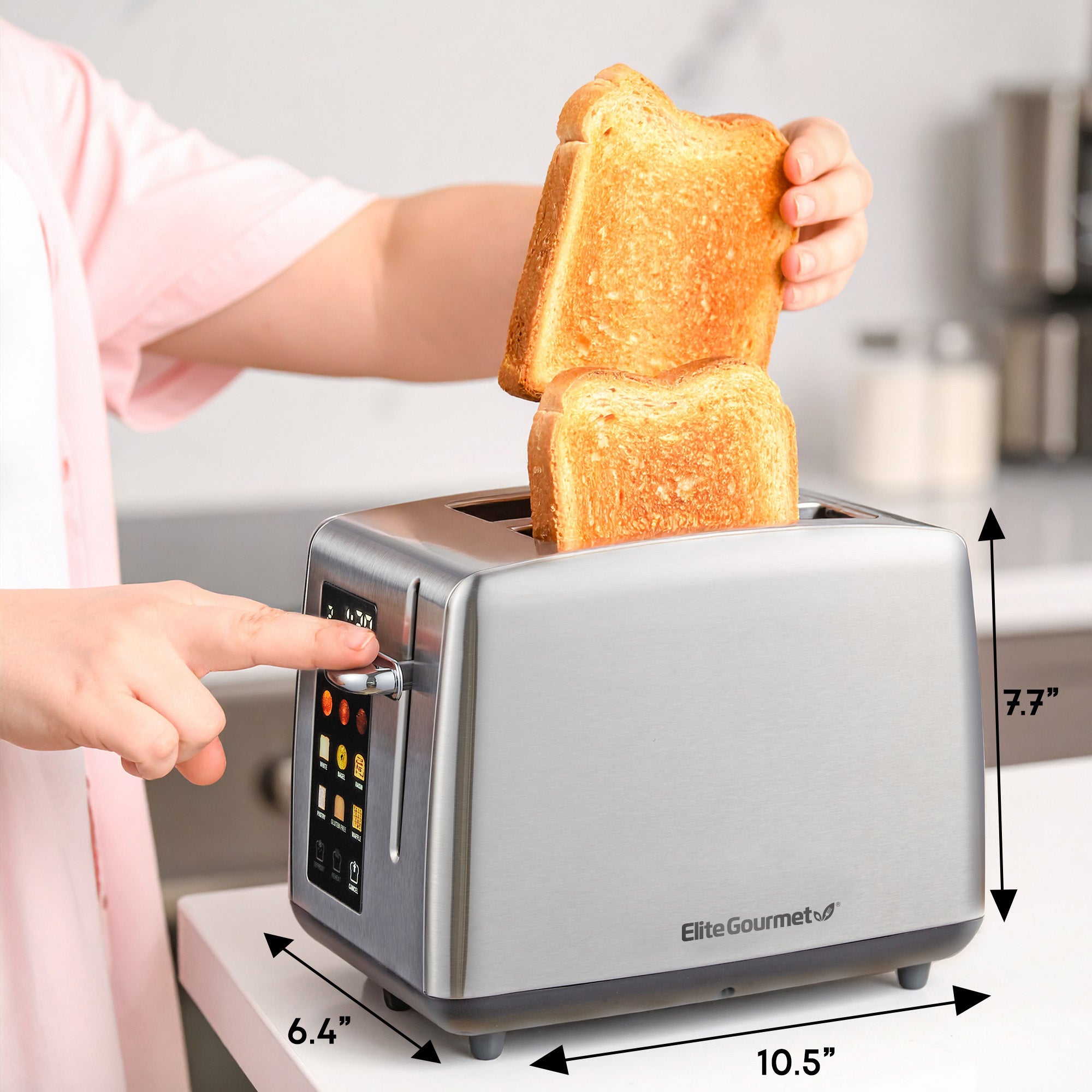 elite-gourmet-toaster-2-scheiben-digital-touch image 6