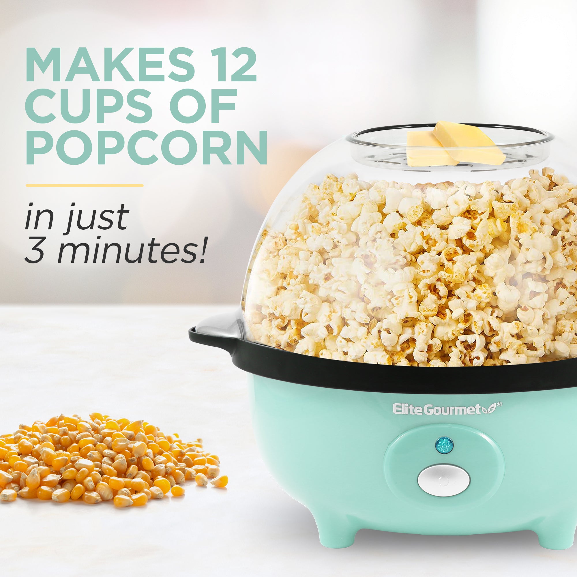 elite-gourmet-popcornmaschine-3-qt-mint-mit-r-hrer image 4