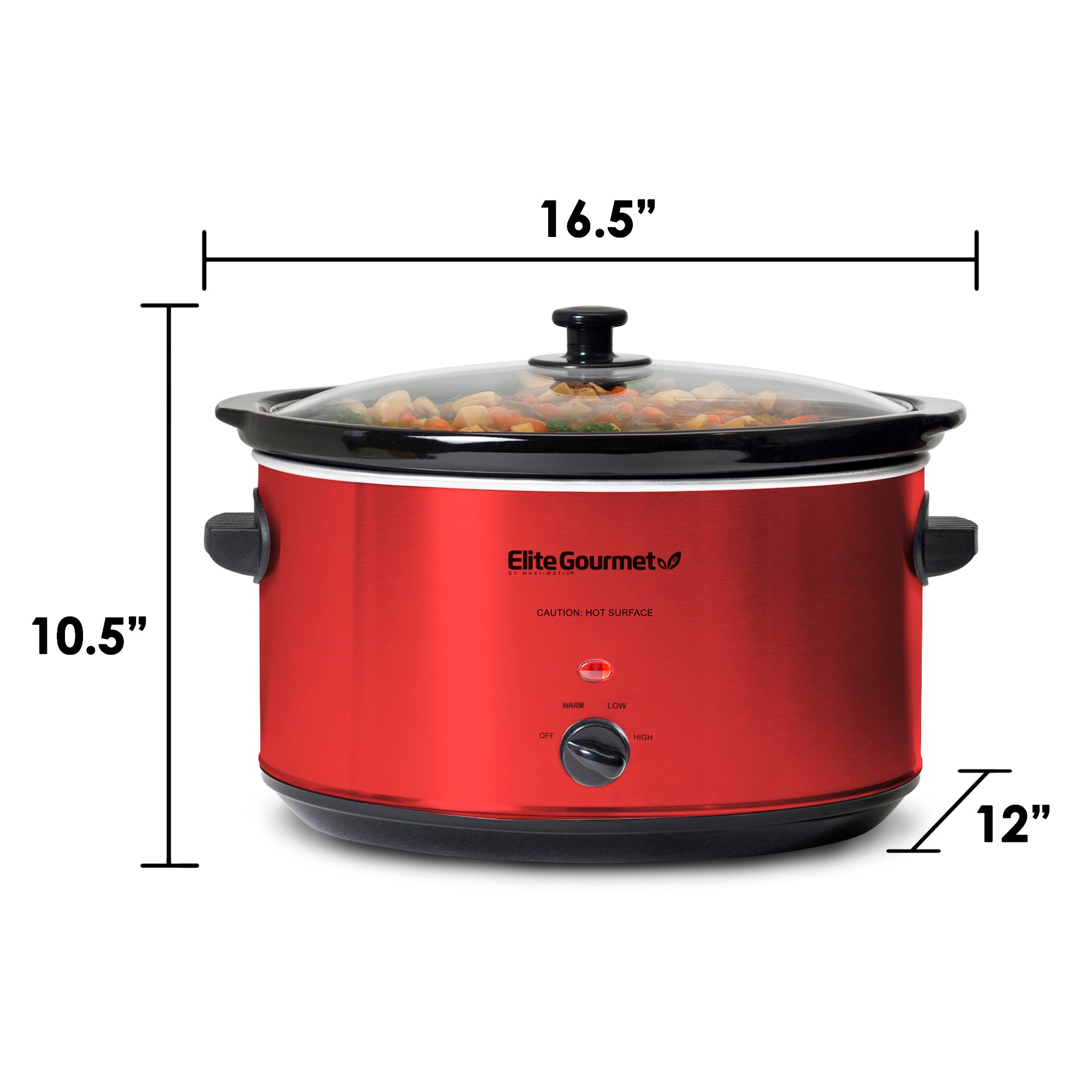 elite-gourmet-slow-cookers-schongarer-8-5-qt-rot image 5
