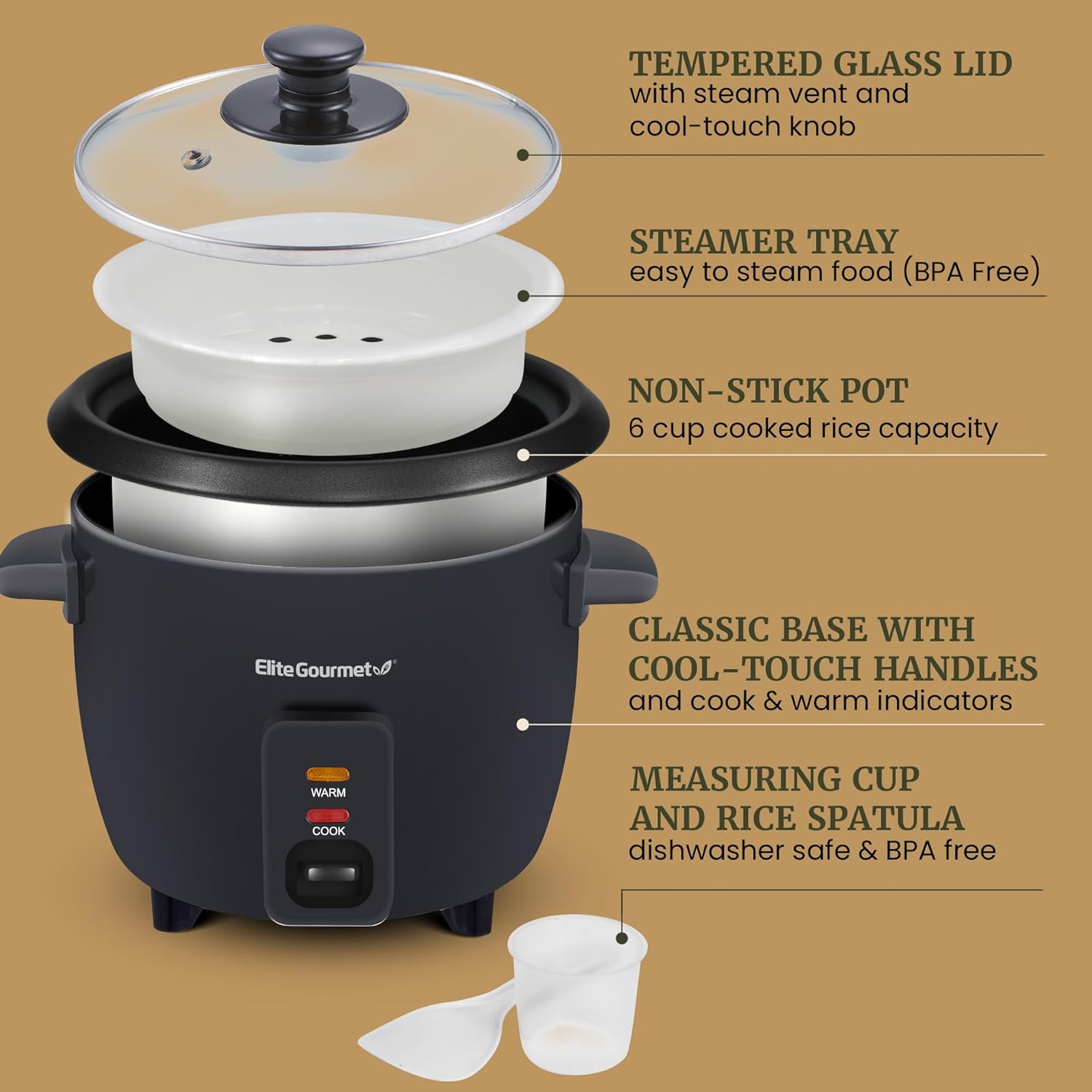 elite-gourmet-6-cup-reiskocher-antihaft-d-mpfeinsatz image 2