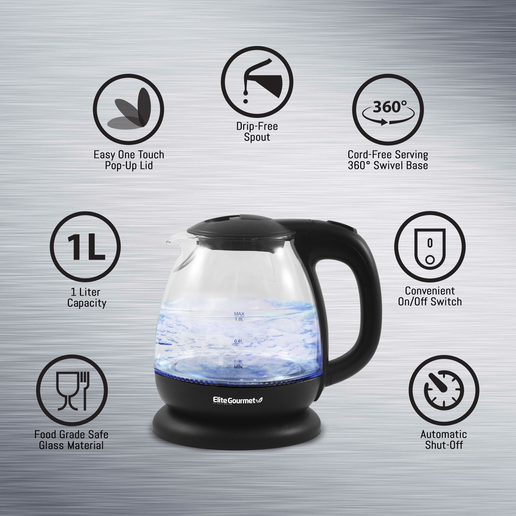 elite-gourmet-wasserkocher-glas-1l-mintgr-n-tee image 3