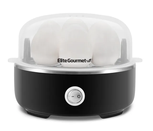 elite-gourmet-egg-cookers-7-egg-electric-cooker-eierkocher-schwarz image 1