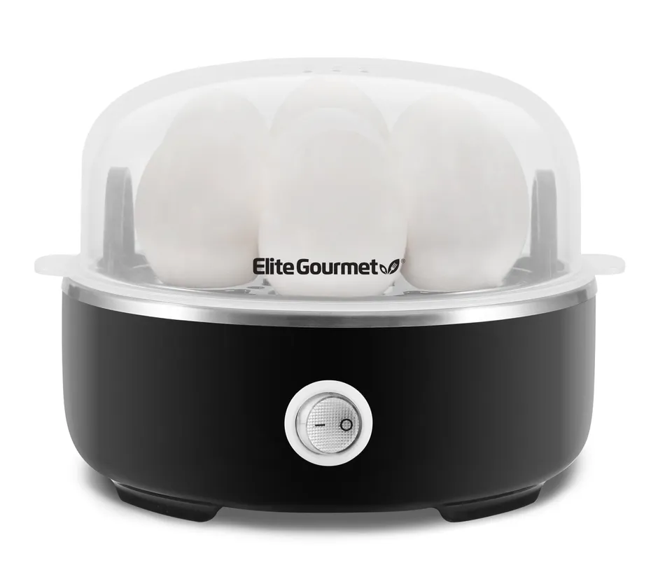 elite-gourmet-egg-cookers-7-egg-electric-cooker-eierkocher-schwarz image 1