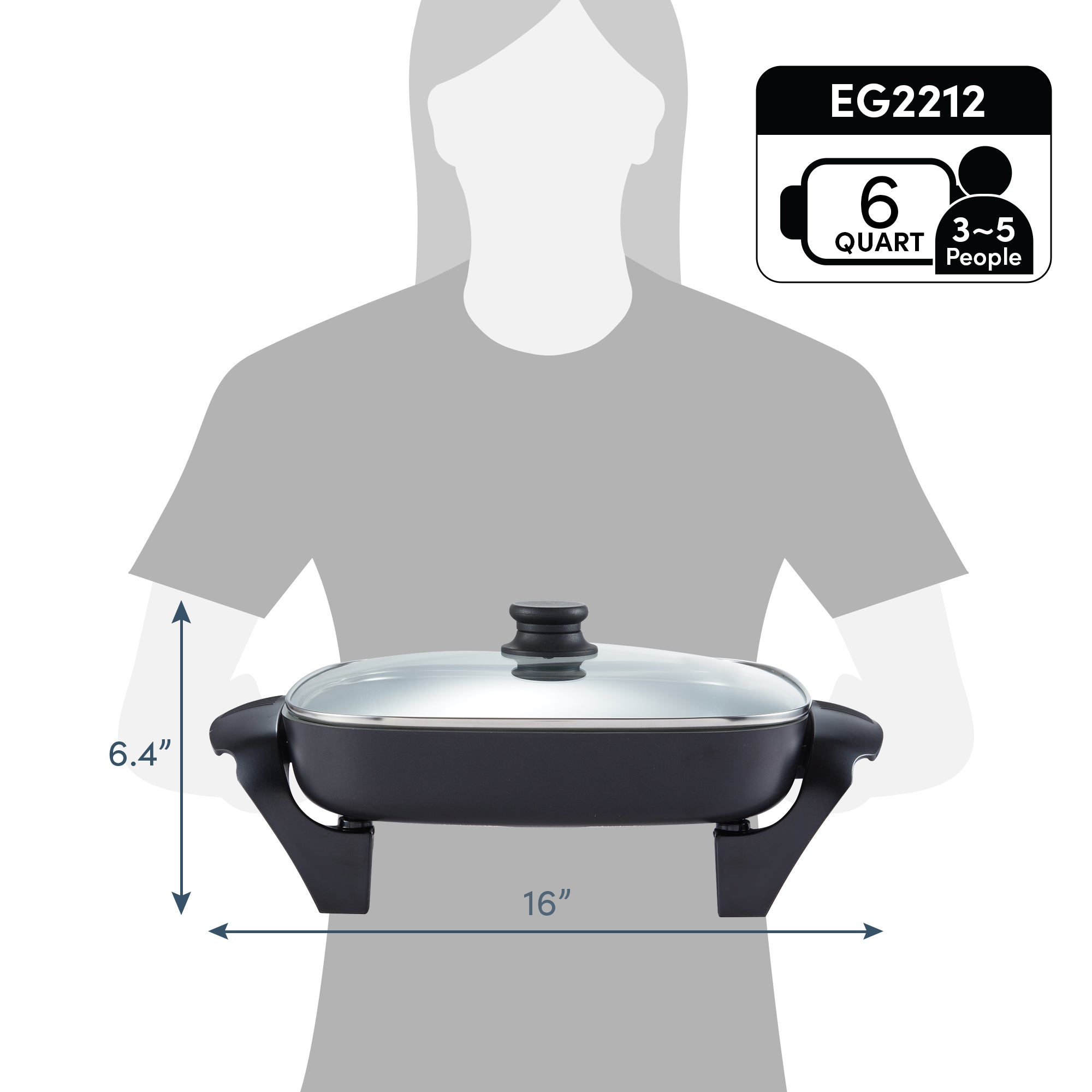elite-gourmet-12-elektropfanne-30cm-antihaft-glasdeckel image 8