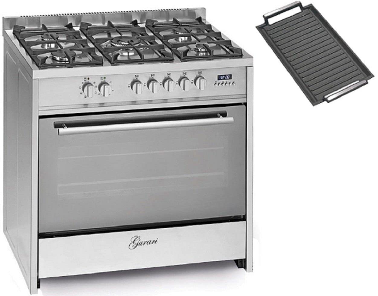 gurari-gch-g-910-x-gas-standherd-90-cm-edelstahl-116-l-wok image 1
