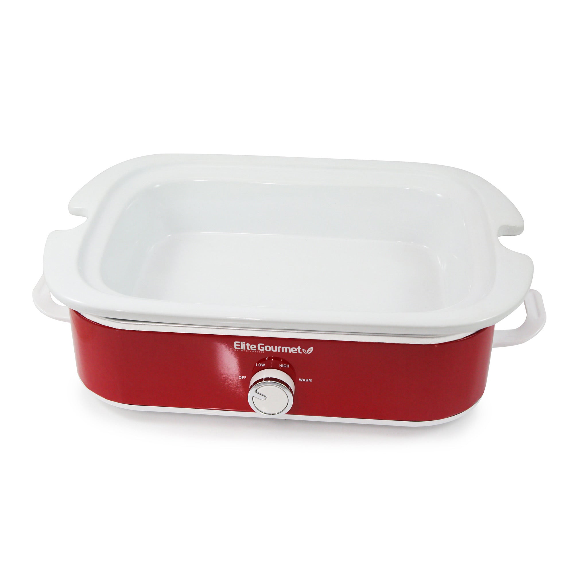 elite-gourmet-slow-cooker-3-3-l-rot-mit-glasdeckel image 2