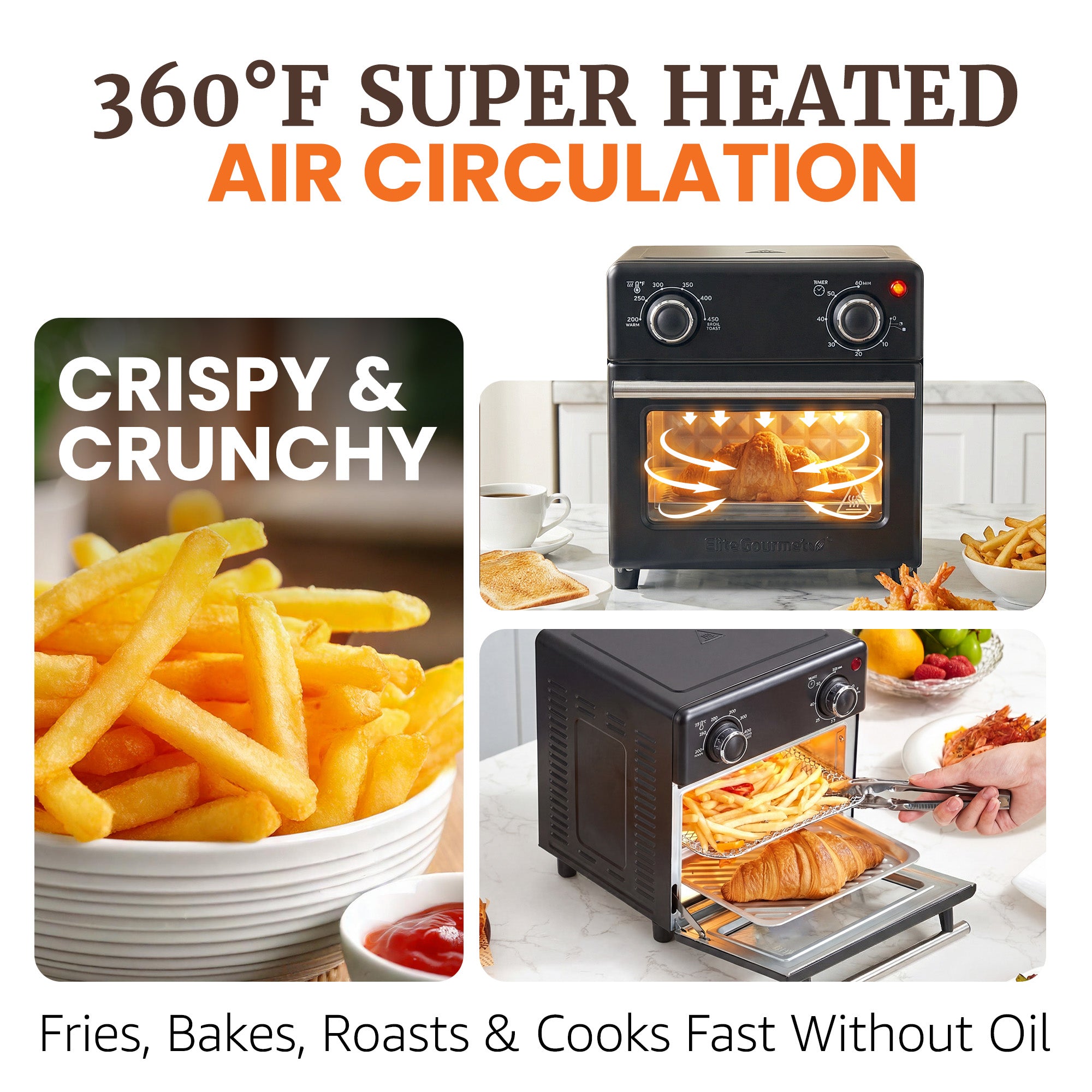 elite-gourmet-8-5qt-air-fryer-oven-hei-luftfritteuse-kompakt image 3