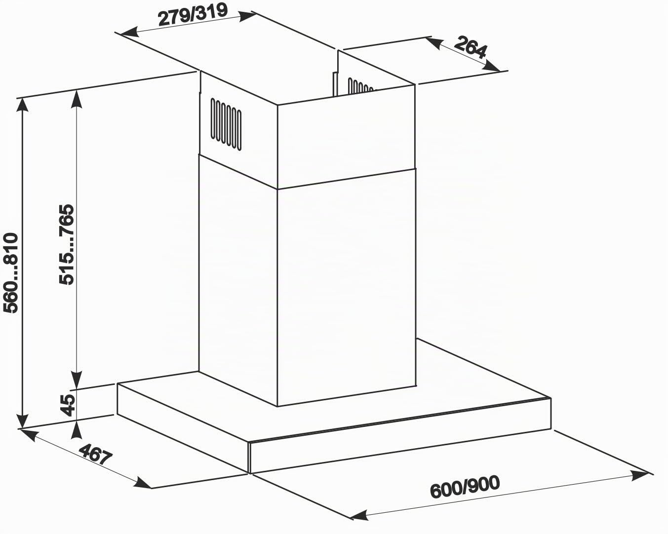 gurari-klassische-dunstabzugshauben-gch-462-abzugshaube-90cm-schwarz image 3