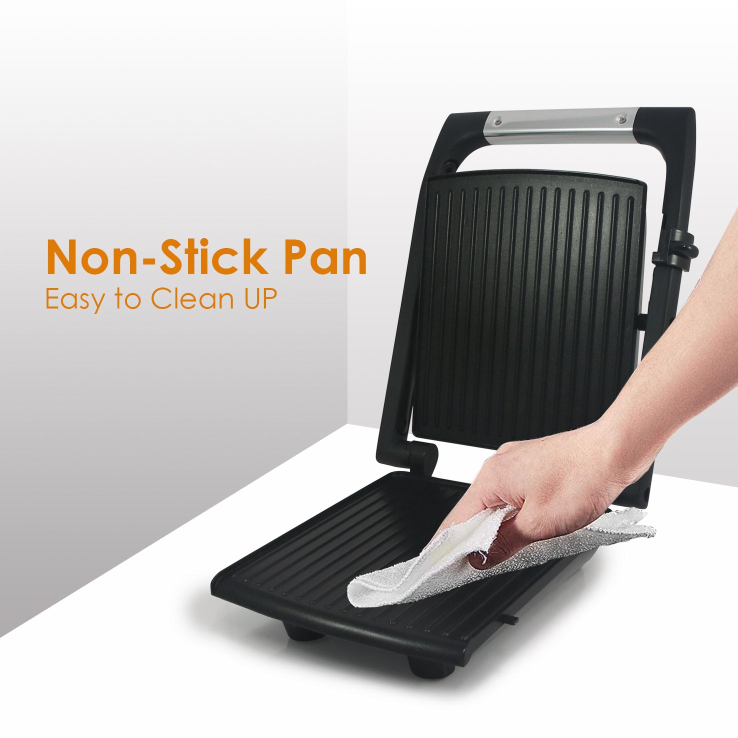 elite-gourmet-epn-2811-panini-grill-kontaktgrill-edelstahl-1000w image 6