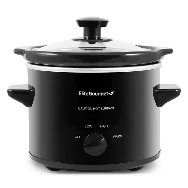 elite-gourmet-slow-cooker-2-qt-wei-mit-glasdeckel image 1