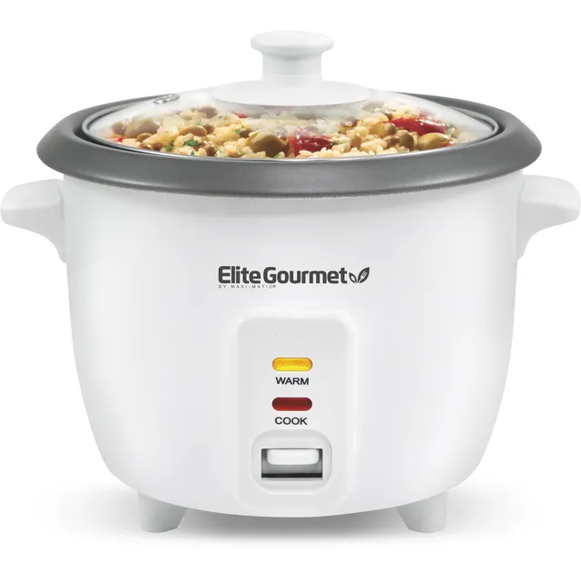 elite-gourmet-erc-006nst-reiskocher-6-tassen-mit-dampfgarer image 1