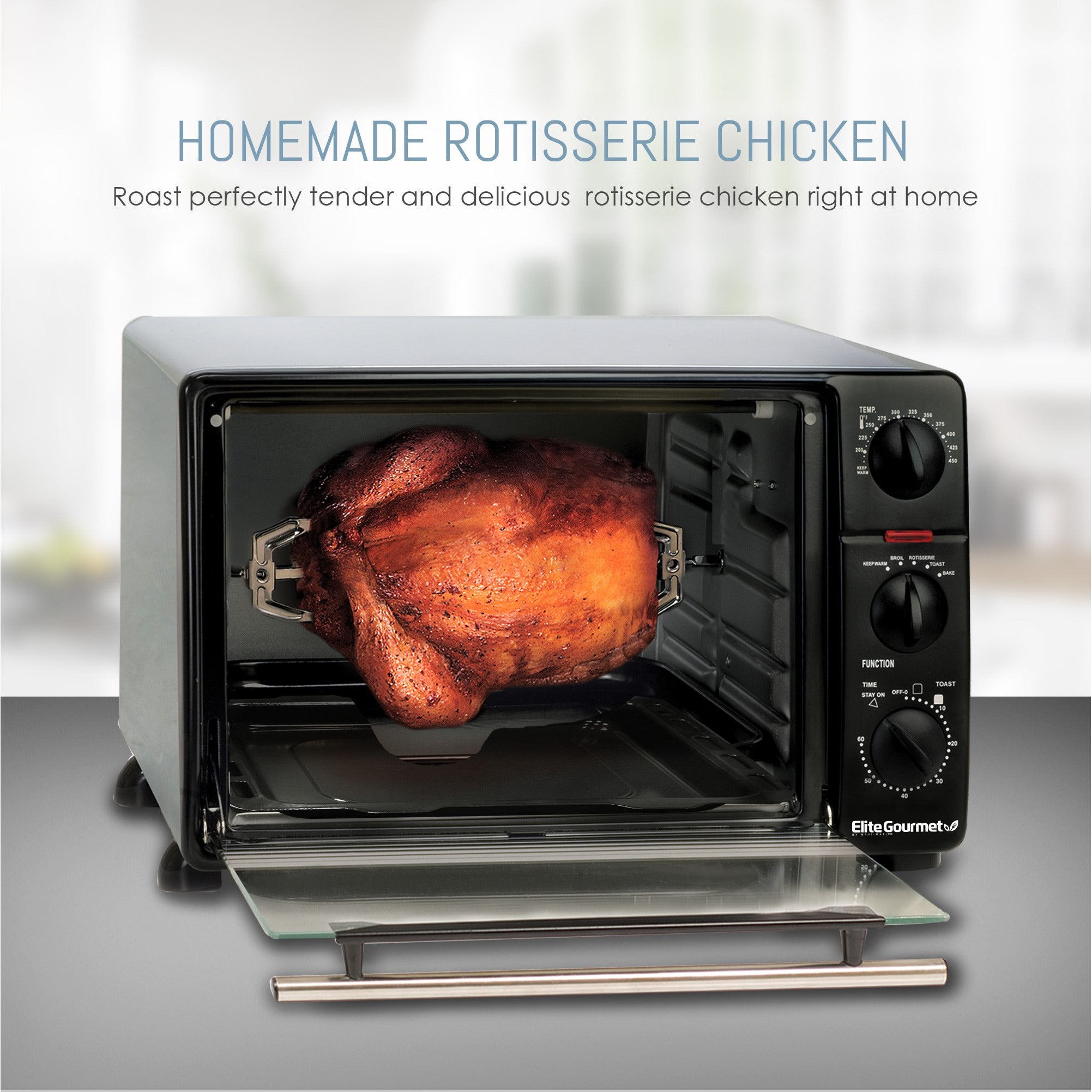 elite-gourmet-toaster-oven-minibackofen-23l-rotisserie-1500w image 7