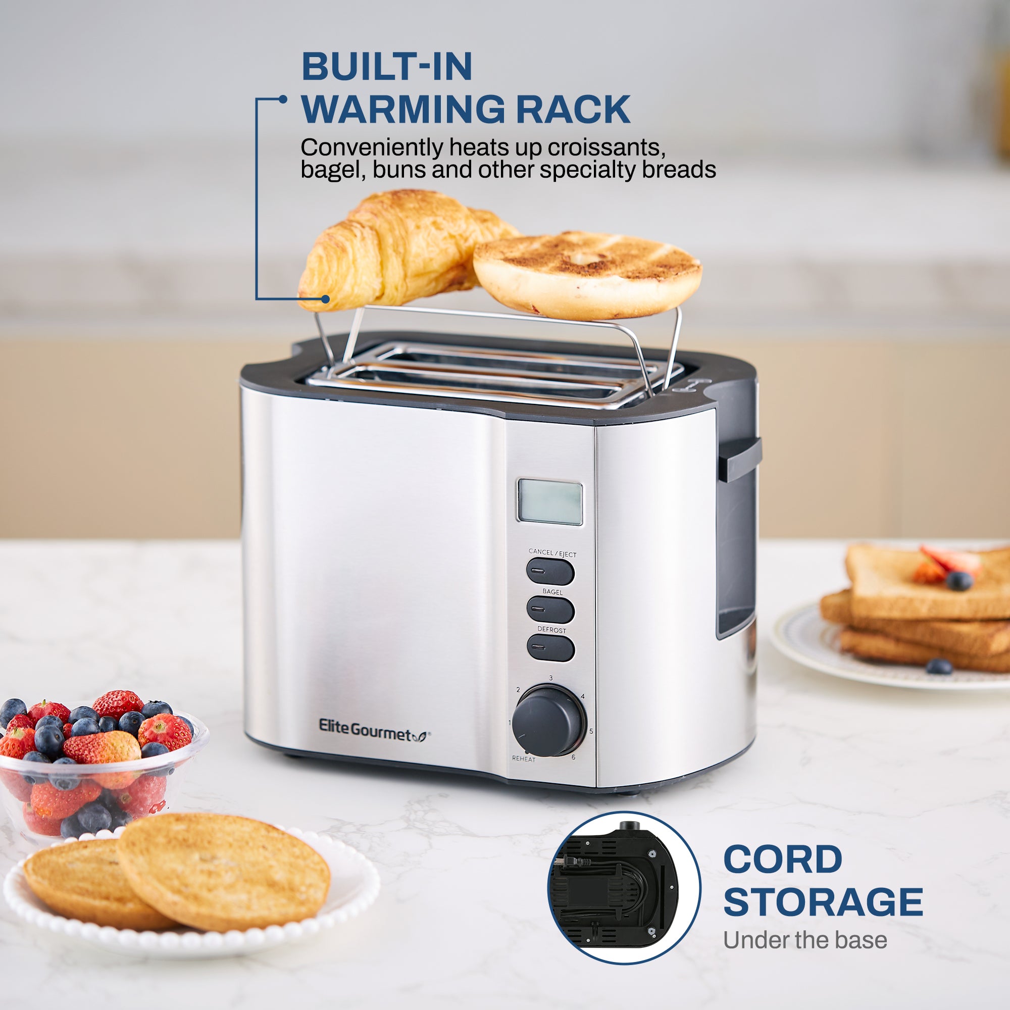 elite-gourmet-toaster-2-scheiben-display-w-rmerost image 4