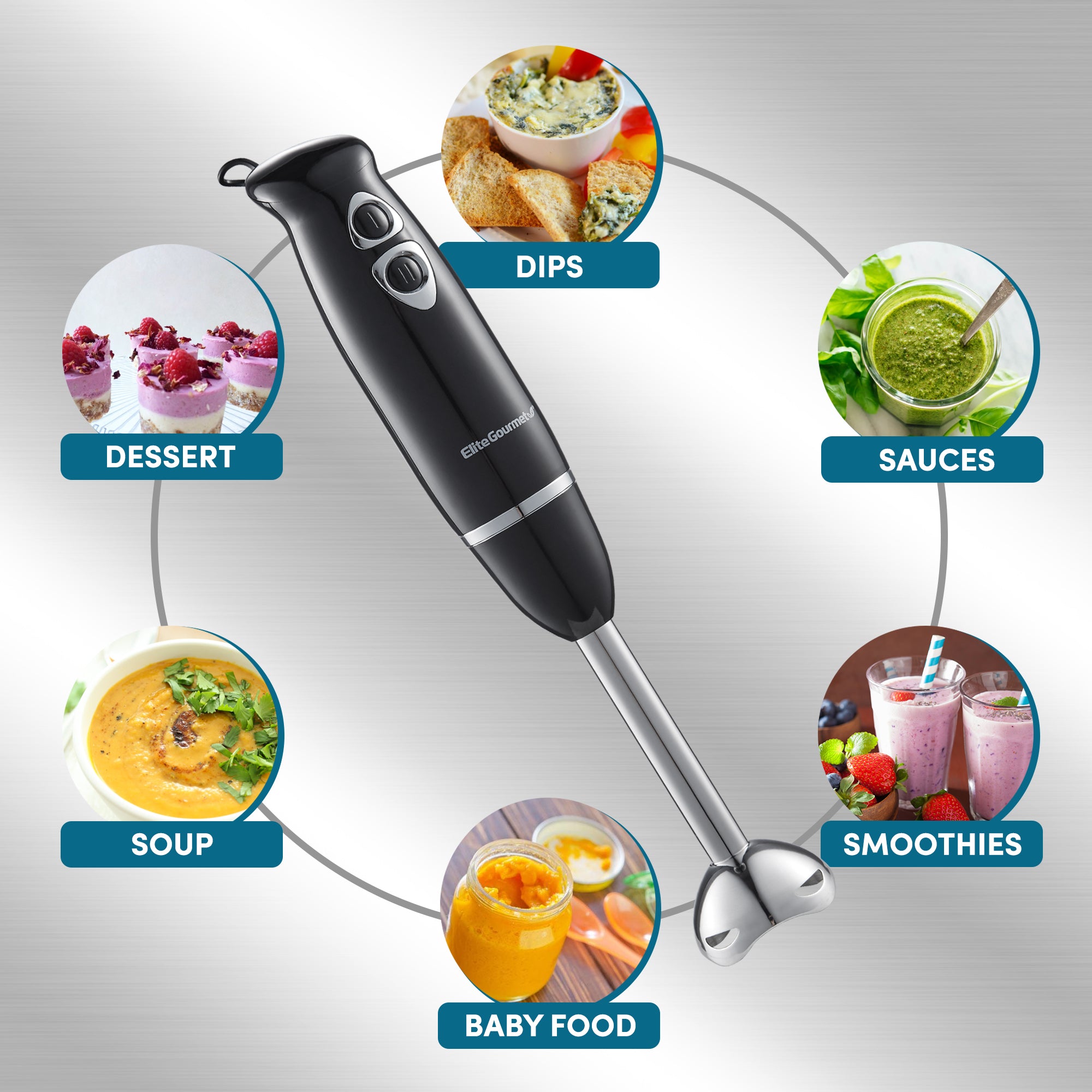 elite-gourmet-stabmixer-500-watt-2-stufig-edelstahl image 4