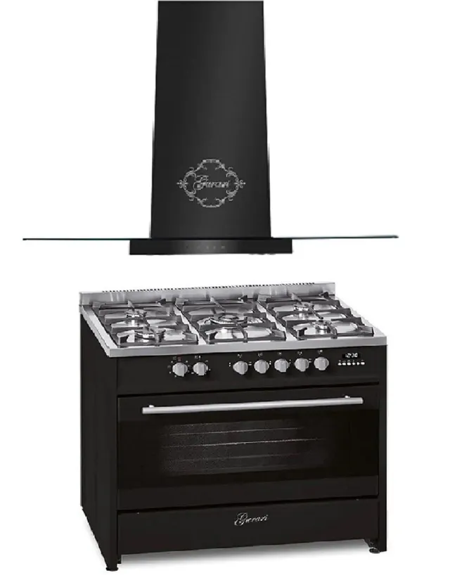 gurari-gch-e-911-bl-standherd-set-90-cm-schwarz-mit-haube image 1