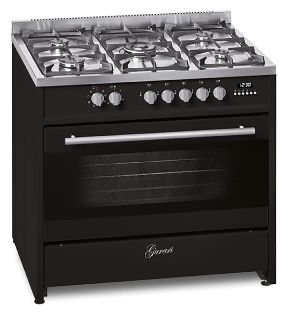 gurari-gch-e-911-bl-gasherd-90cm-schwarz-121l-wok image 1
