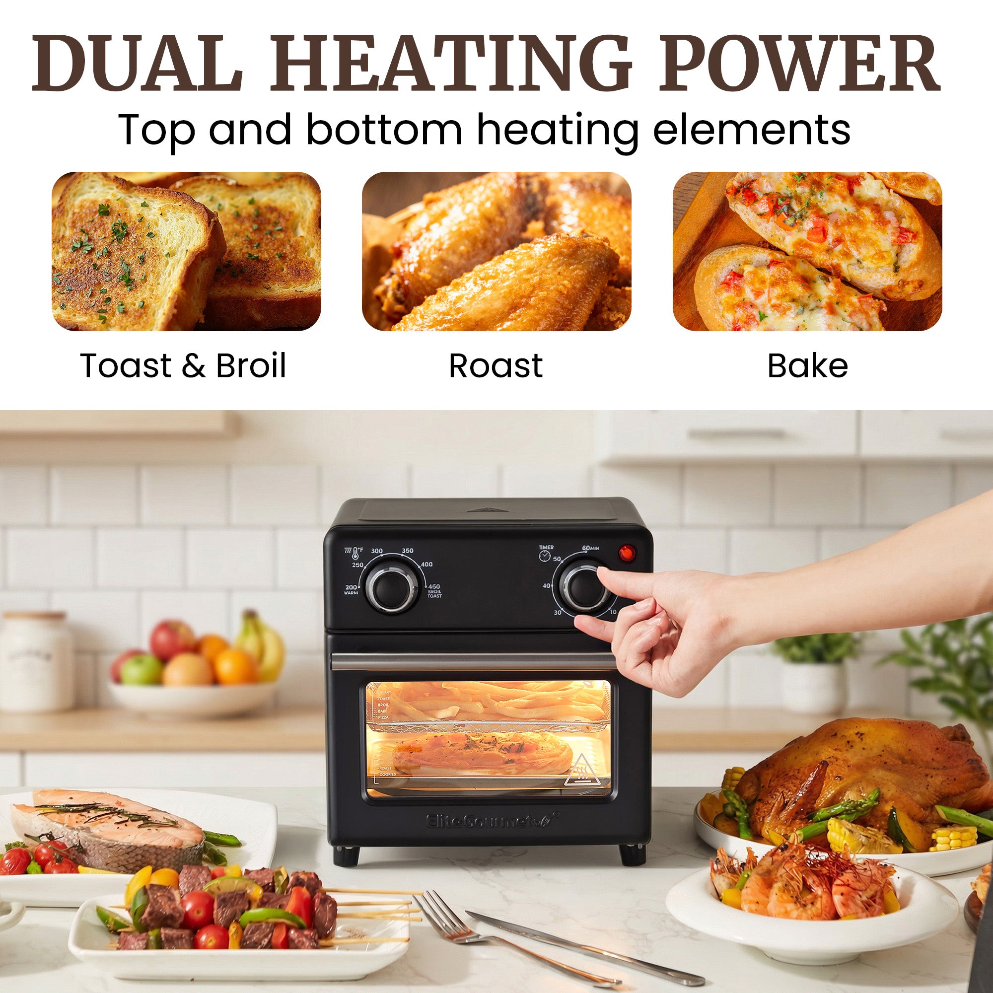 elite-gourmet-8-5qt-air-fryer-oven-hei-luftfritteuse-kompakt image 7