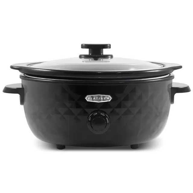 elite-gourmet-slow-cooker-6-qt-oval-schwarz-keramik image 1