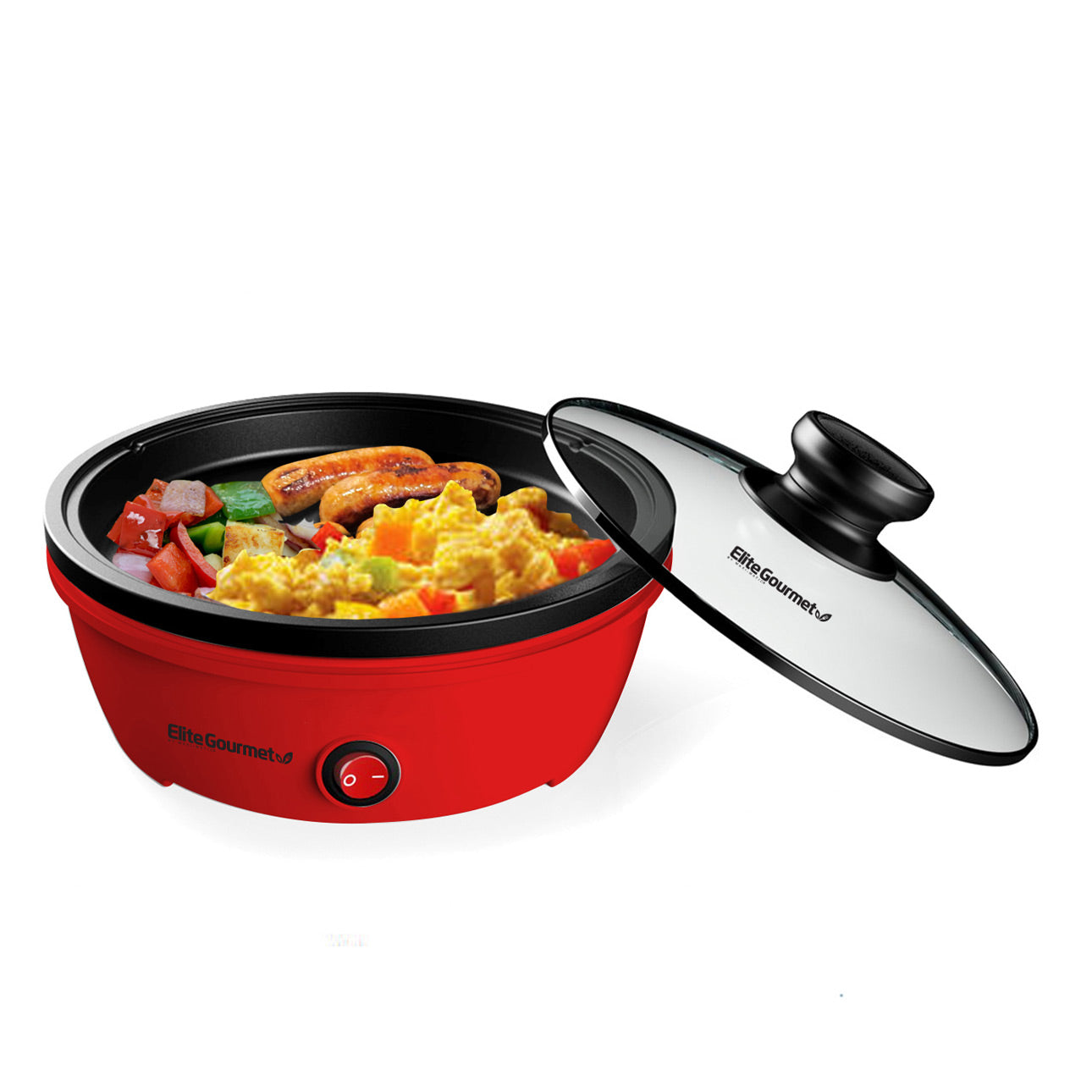 elite-gourmet-electric-skillets-8-5-pfanne-elektropfanne-glasdeckel image 2
