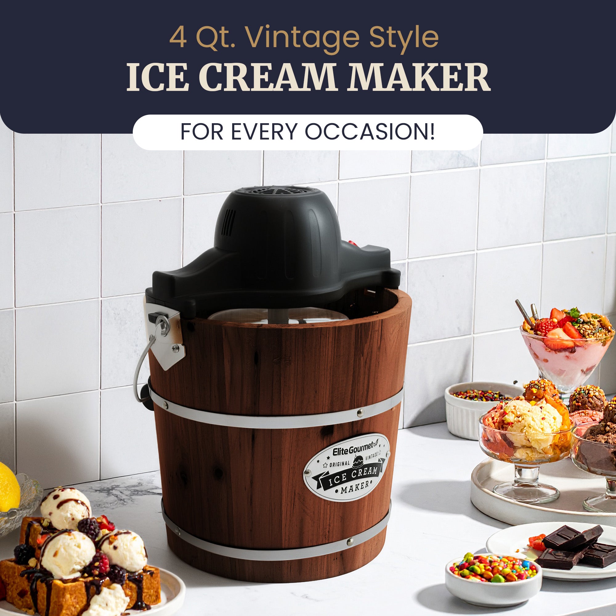 elite-gourmet-ice-cream-makers-4-qt-eismaschine-motor image 2