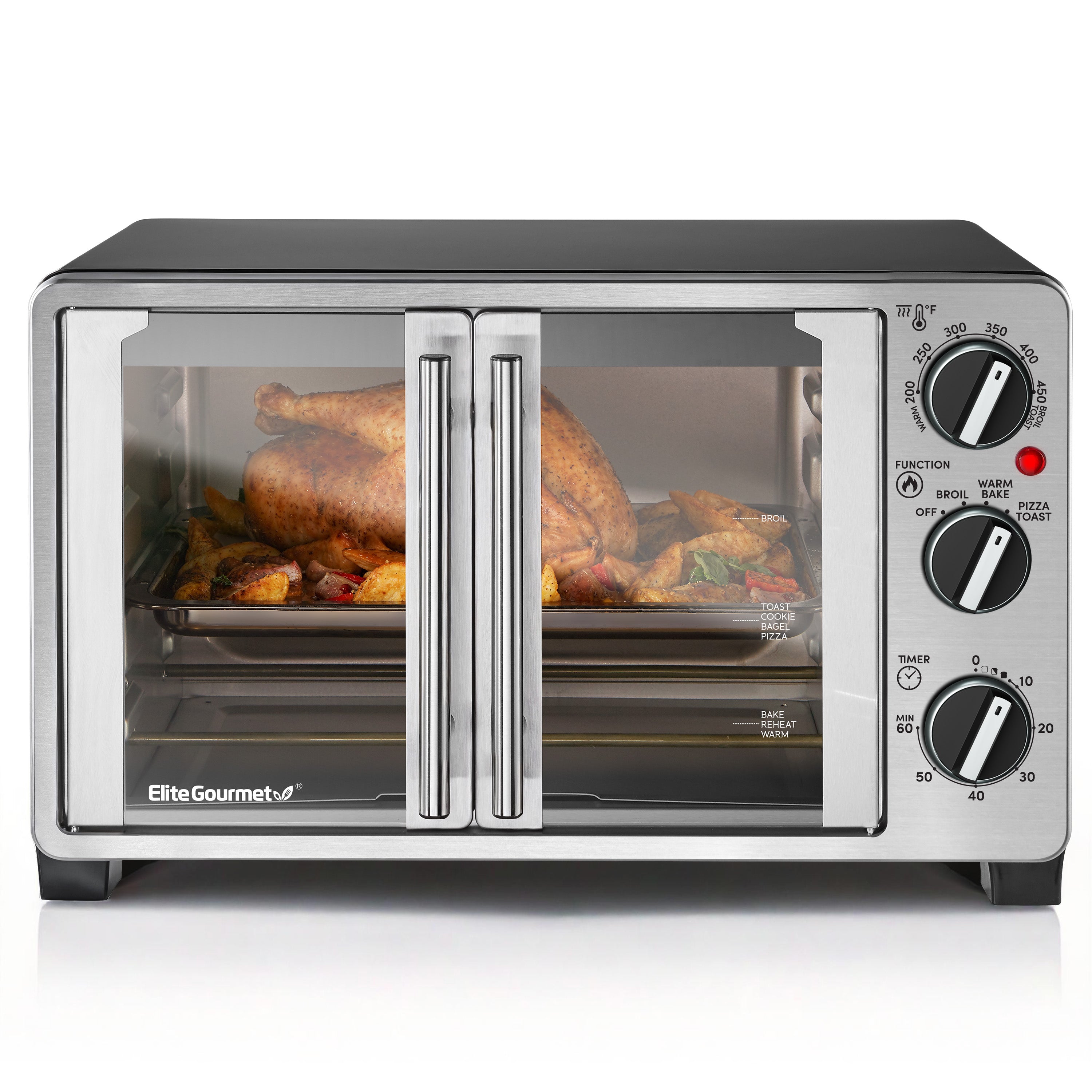 elite-gourmet-25l-french-door-mini-backofen-toastofen-25-liter image 1