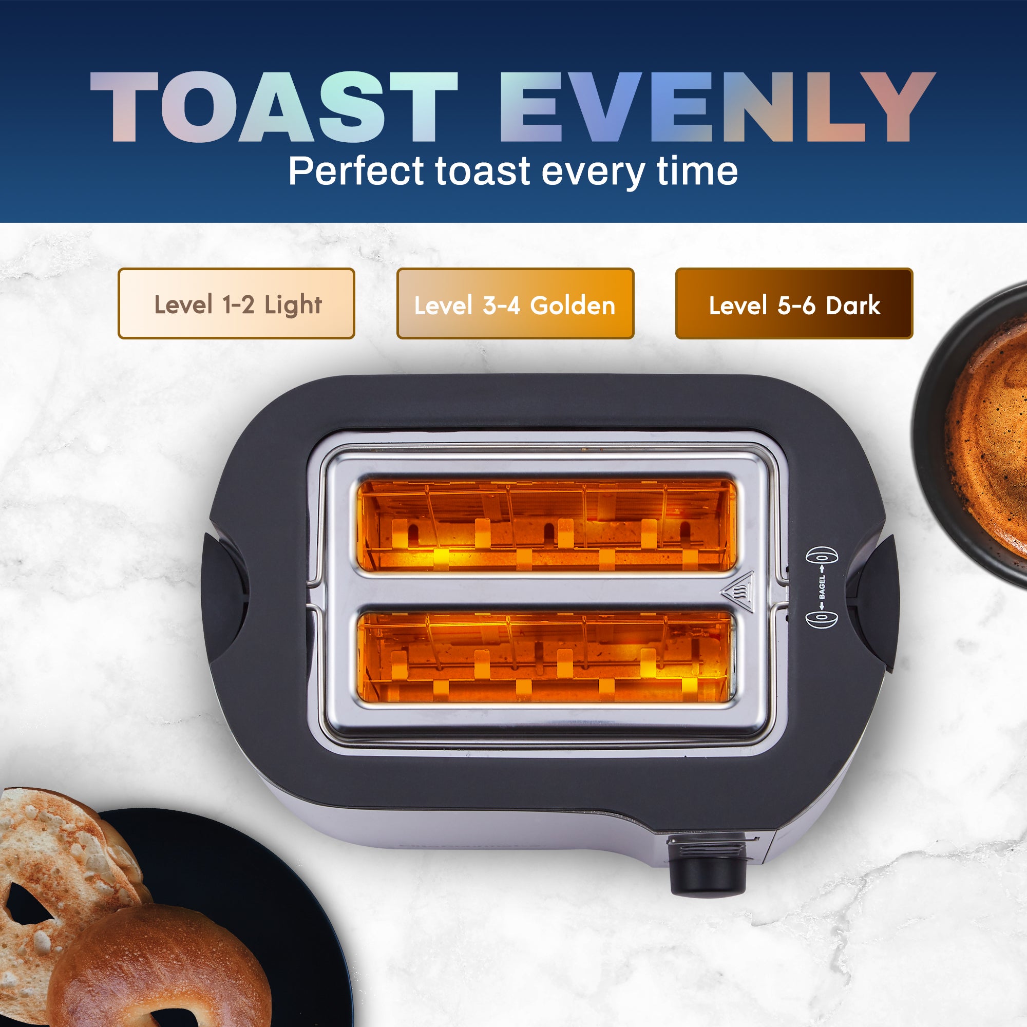 elite-gourmet-toaster-2-scheiben-display-w-rmerost image 5