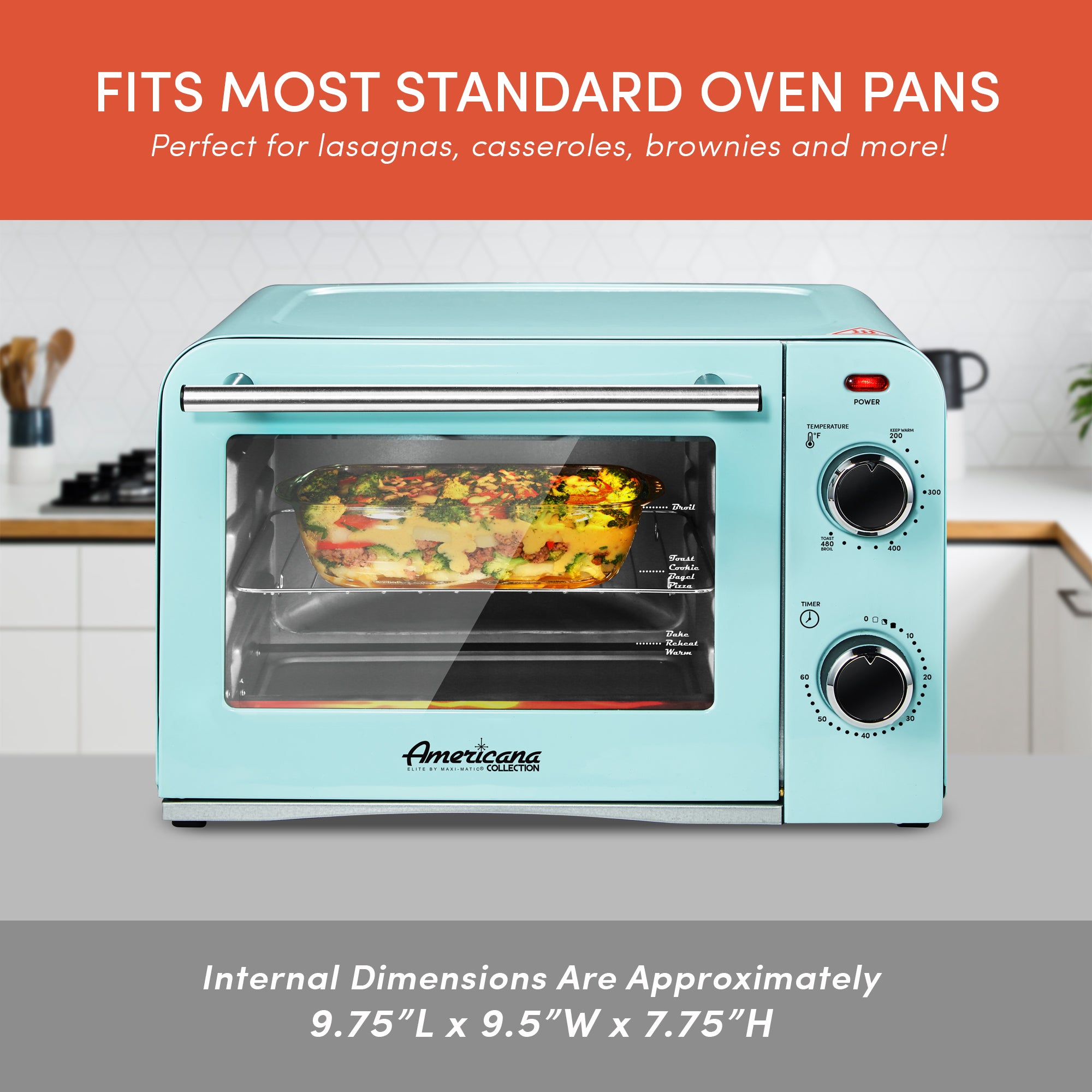elite-gourmet-toaster-ovens-retro-toasterofen-mint-blue-4-scheiben image 6