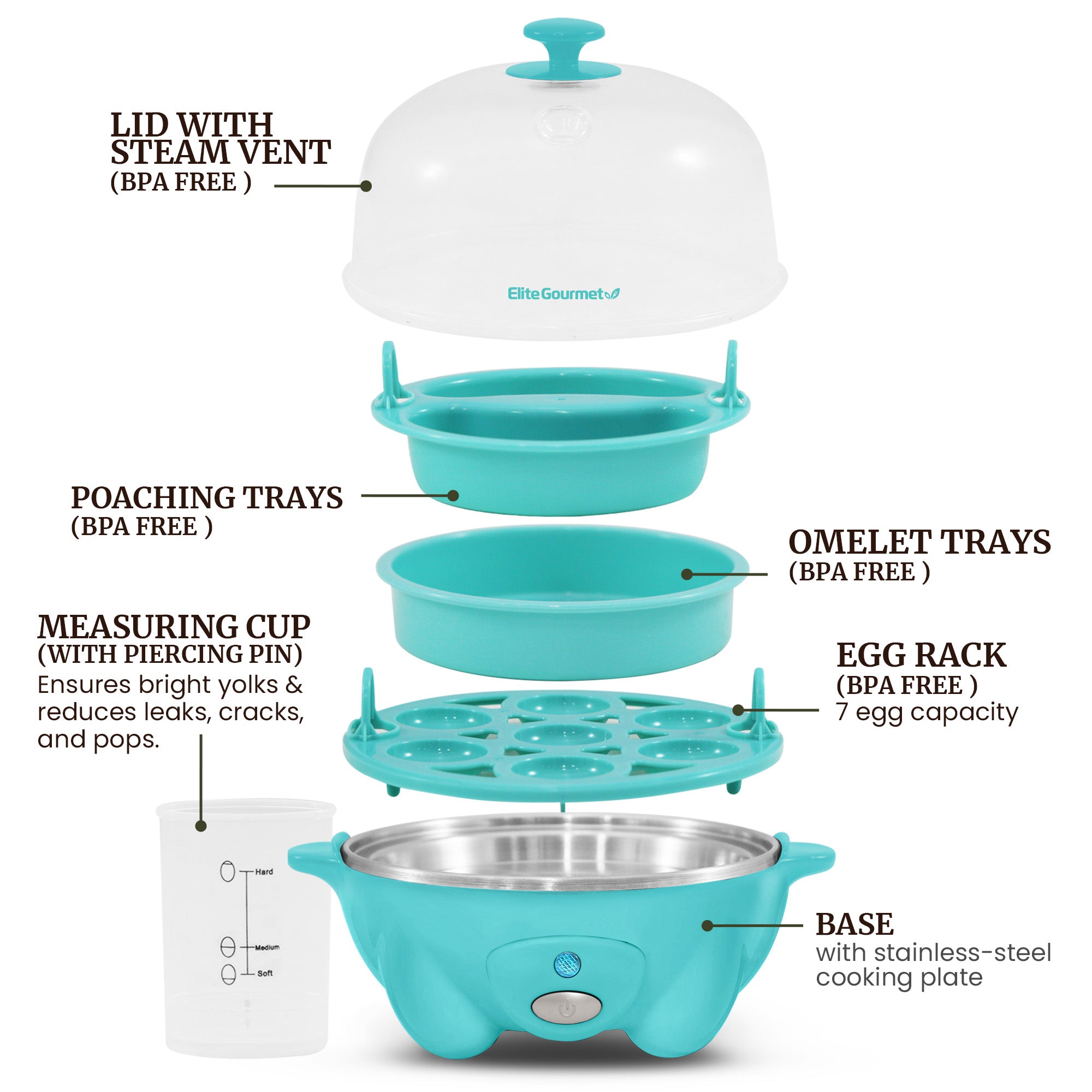 elite-gourmet-egc-007-eierkocher-7-eier-teal-pochieren image 3