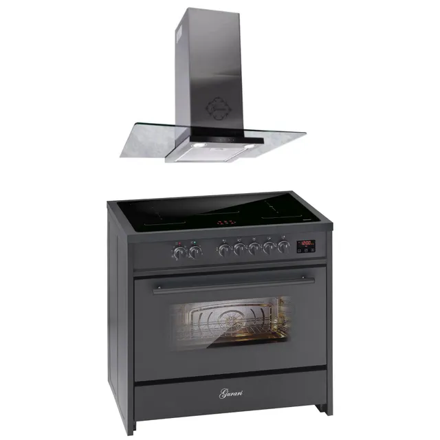 gurari-e-913-bl-standherd-90cm-induktion-mit-haube-t-466-is image 1