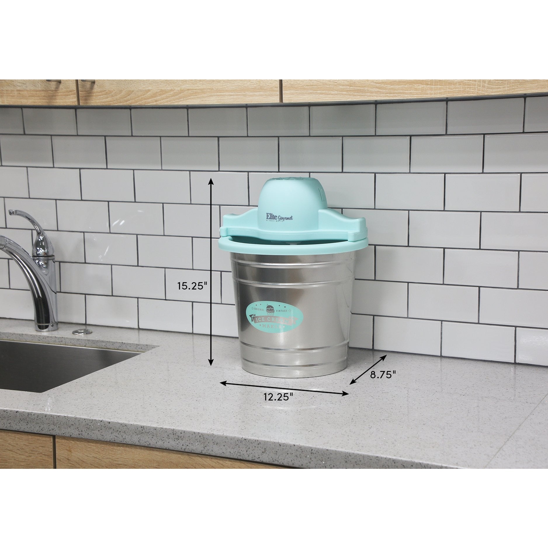 elite-gourmet-eismaschine-4-qt-elektrisch-holzfass-walnuss image 4