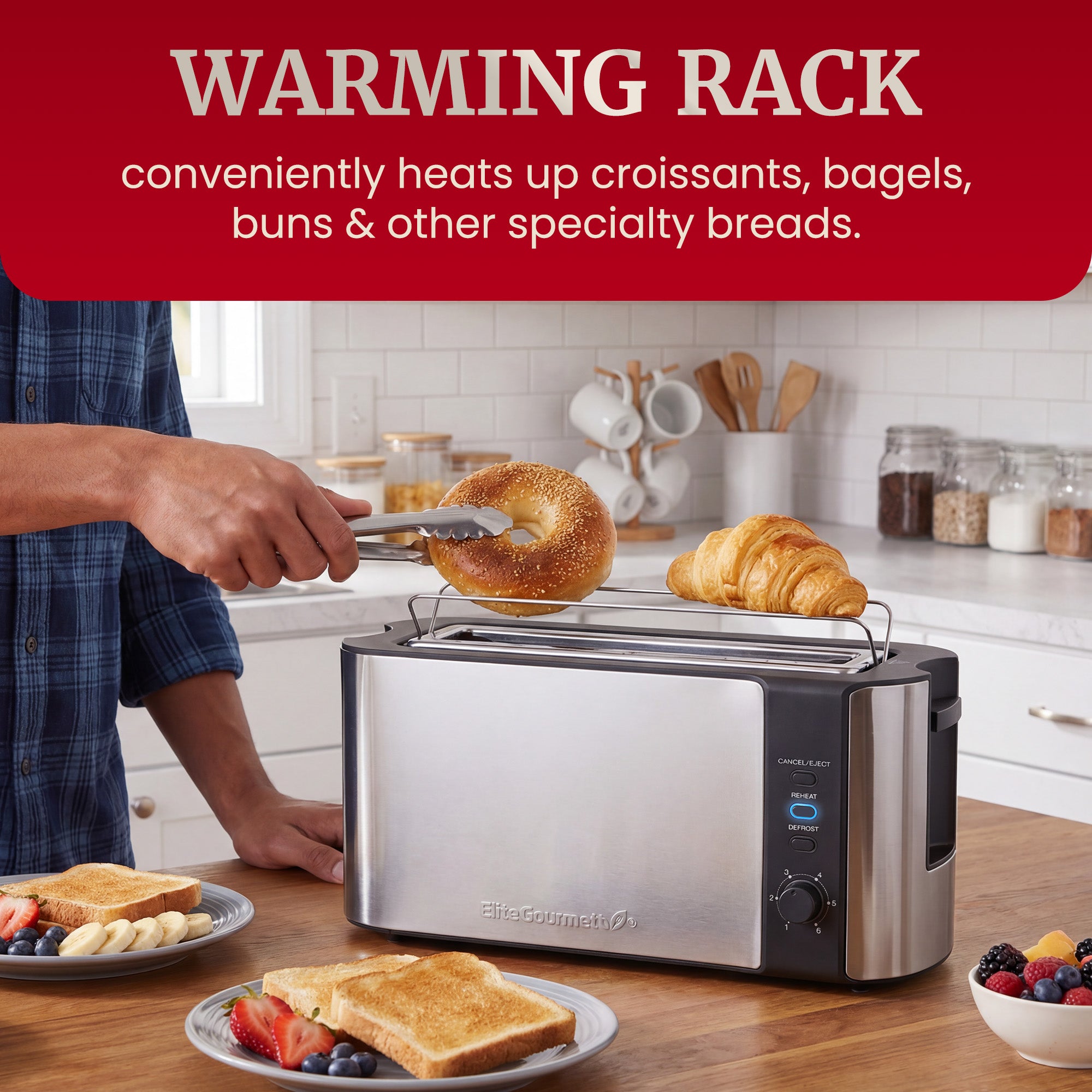 elite-gourmet-toaster-langschlitz-2-scheiben-edelstahl image 3