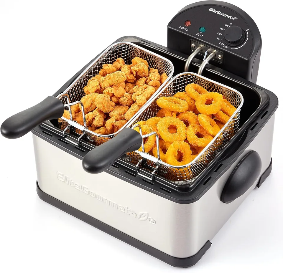 elite-gourmet-doppel-fritteuse-3-8-l-edelstahl-1700-w image 1