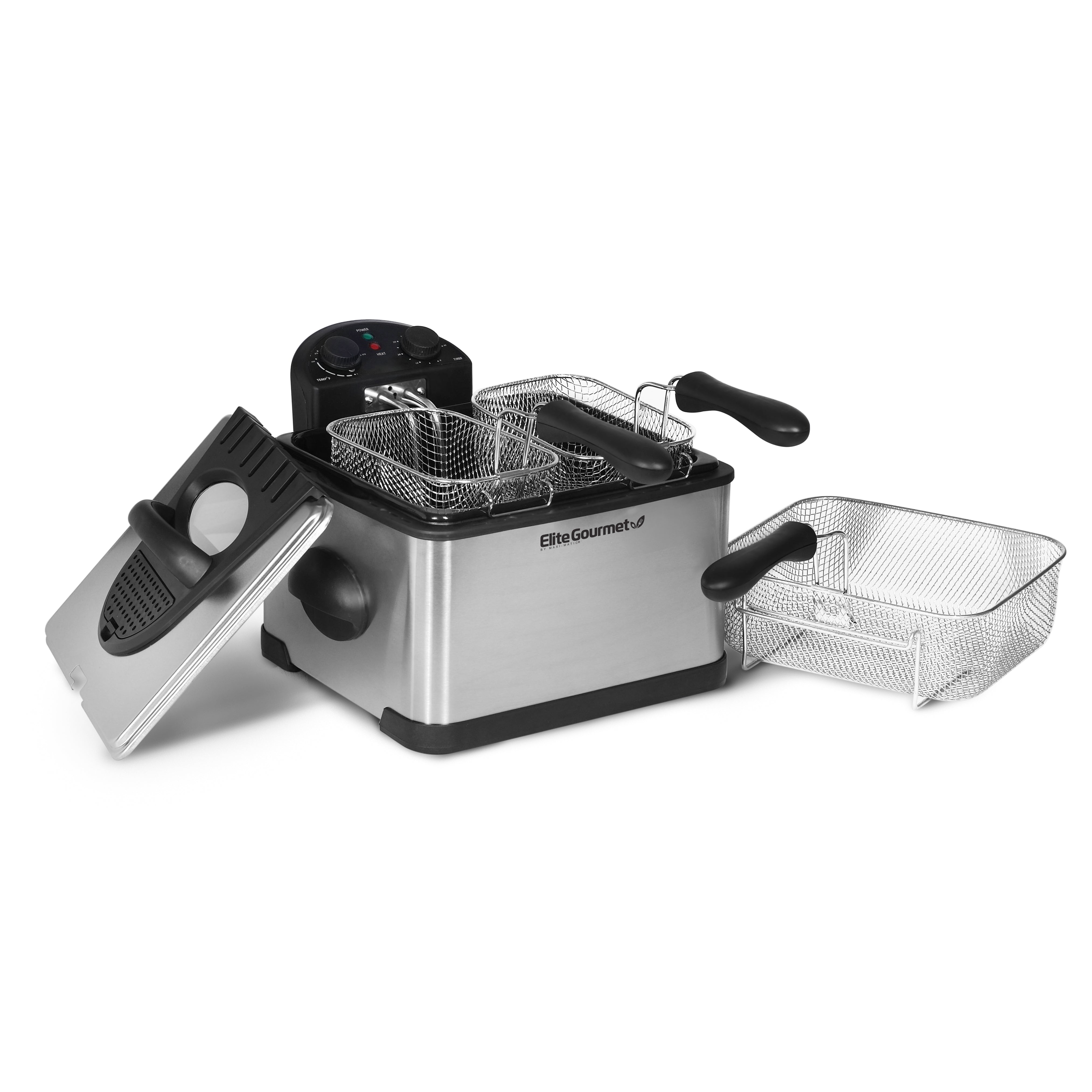 elite-gourmet-deep-fryers-4-qt-dual-basket-fritteuse-edelstahl image 4