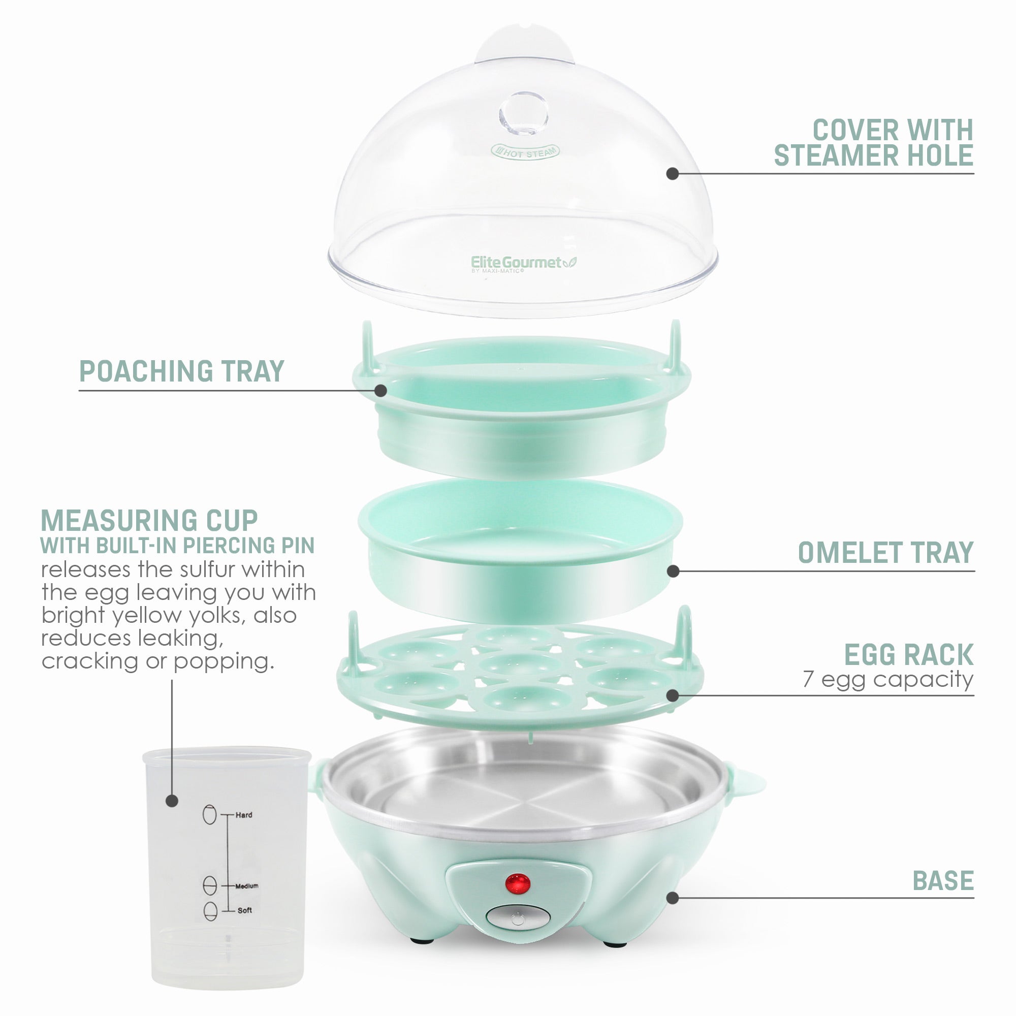 elite-gourmet-egg-cookers-7-egg-electric-cooker-eierkocher-dunkelgrau-7-eier image 4