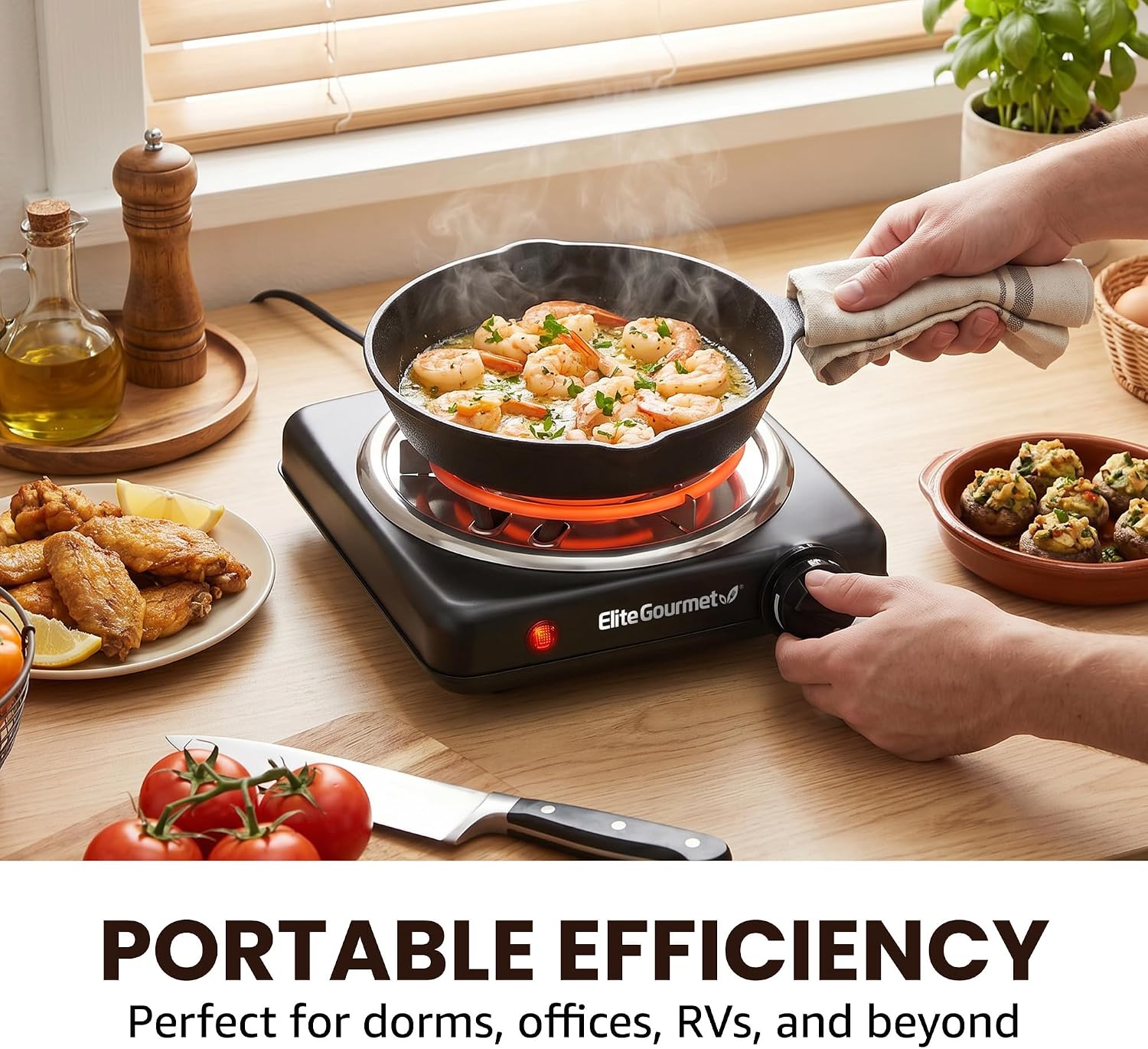 elite-gourmet-hot-plates-single-coiled-elektrokochplatte-1000w image 5