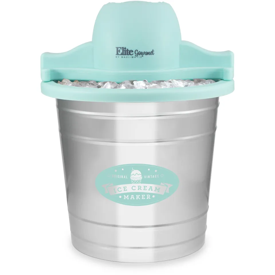 elite-gourmet-eismaschine-4-qt-elektrisch-holzfass-walnuss image 1