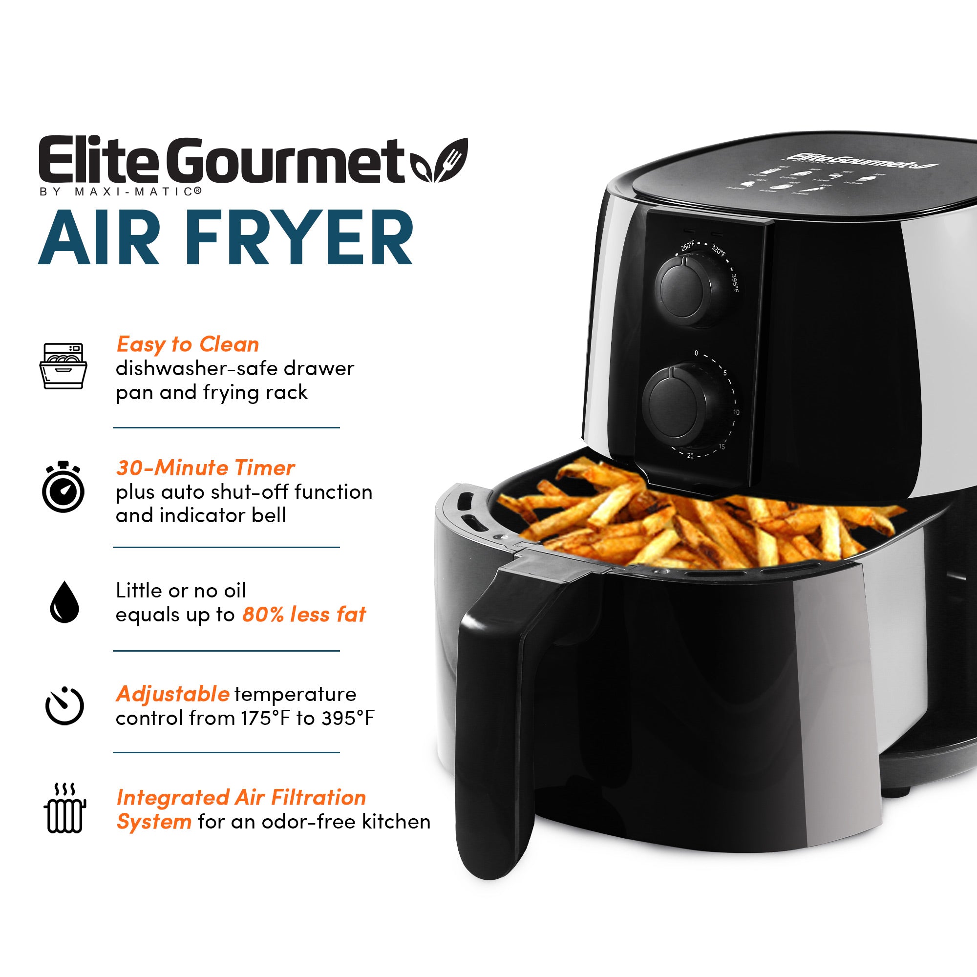 elite-gourmet-4-qt-heissluftfritteuse-lfrei-mit-drehregler image 3
