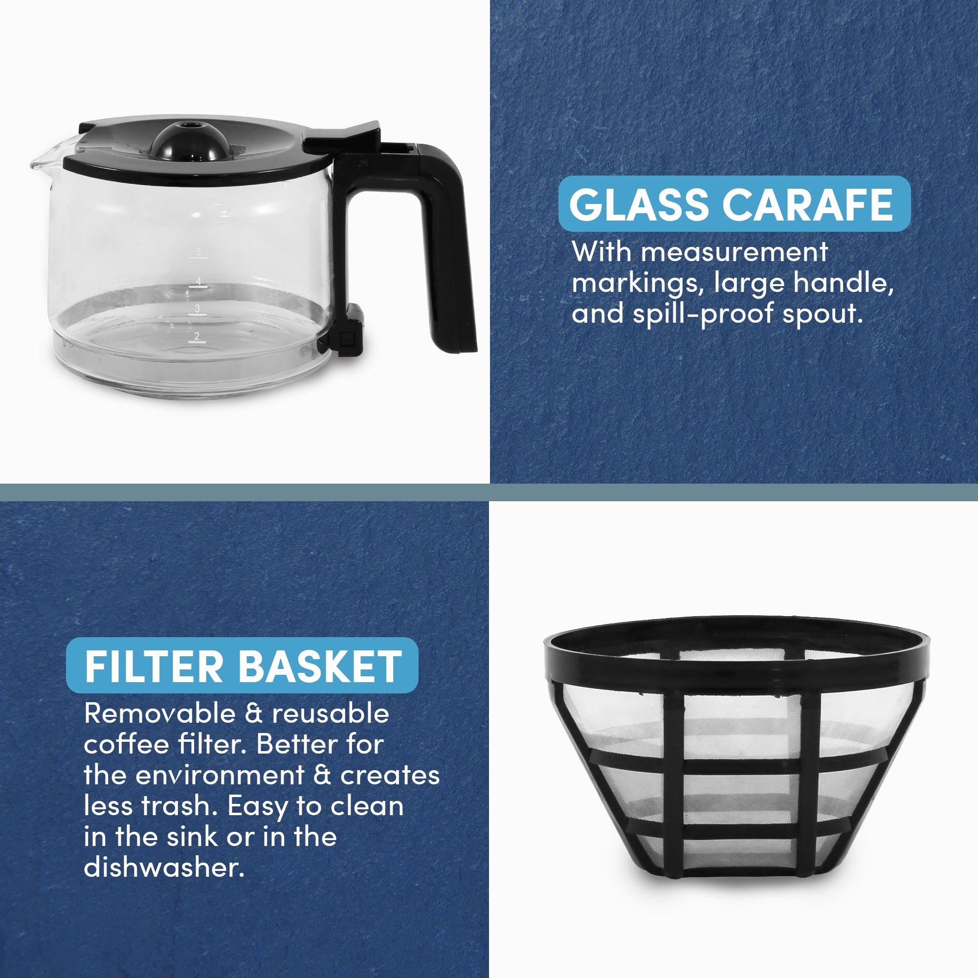 elite-gourmet-coffee-makers-filterkaffeemaschine-5-tassen-glas image 2